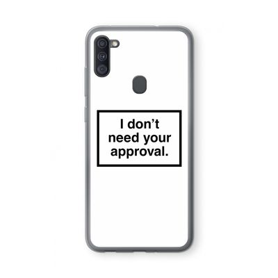 Don't need approval: Samsung Galaxy A11 Transparant Hoesje