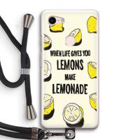 Lemonade: Pixel 3 Transparant Hoesje met koord