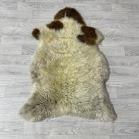 Schapenvacht bruin creme 105x80cm M