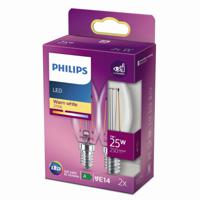 Philips 2W - E14 - 2700K - 250 lumen set van 2 929001238341