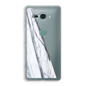 Gestreepte marmer: Sony Xperia XZ2 Compact Transparant Hoesje