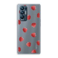 Framboosjes: Oppo Find X3 Neo Transparant Hoesje Framboosjes: Oppo Find X3 Neo Transparant Hoesje