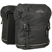 Greenlands dubbele fietstas travel bag 40 liter 30 x 37 x 17 (2x) zwart