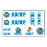 Fiets frame stickerset Ducky blauw - thumbnail