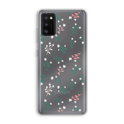 Small white flowers: Samsung Galaxy A41 Transparant Hoesje