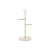 Sieradenhouder Home ESPRIT Wit Gouden Metaal 16 x 13 x 32 cm