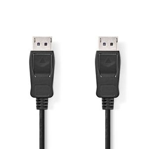 Nedis DisplayPort-Kabel | DisplayPort Male | DisplayPort Male | 2 m | 1 stuks - CCGP37010BK20 CCGP37010BK20