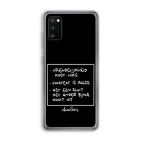 Mijn Motto's: Samsung Galaxy A41 Transparant Hoesje