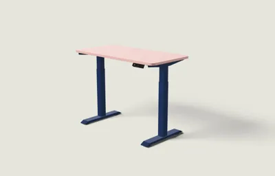 Desktronic HomeOne bureau Diepblauw / Zachtroze / 120x60 cm