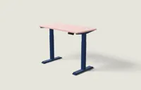 Desktronic HomeOne bureau Diepblauw / Zachtroze / 120x60 cm
