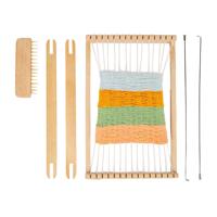 Bigjigs houten weefraam set, 10dlg.