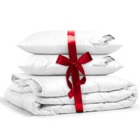 Beddengoed pakket: 2 Hoofdkussens + All Season Dekbed - 200 x 200 cm - Dekbed-Discounter.nl