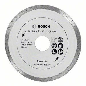 Bosch Accessoires Diamantdoorslijpschijf voor keramische tegels, 110 mm Ø - 2607019471