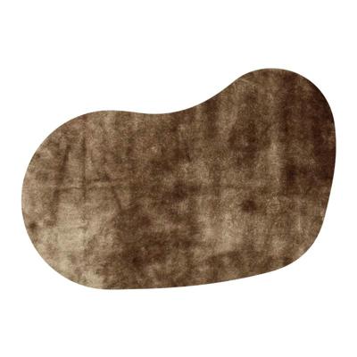 Vloerkleed Leya organisch gespiegeld goud 14