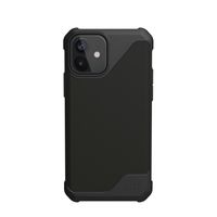 Urban Armor Gear Metropolis Backcover Apple iPhone 12 mini Lederoptiek zwart Stootbestendig, Inductieve lading - thumbnail