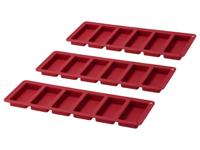 SILVERCREST Siliconen bakaccessoires (Reepvormen set van 3)
