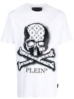 Philipp Plein t-shirt à imprimé tête de mort - Blanc - thumbnail