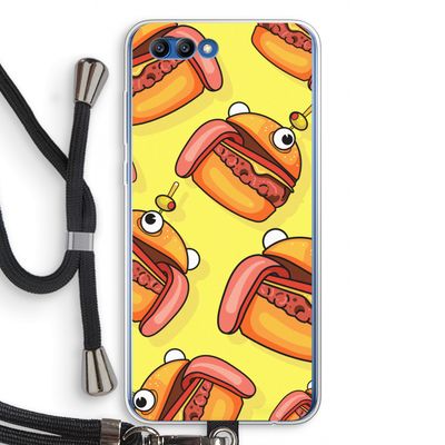 Hamburger: Honor 10 Transparant Hoesje met koord