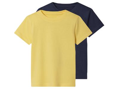 lupilu Set van 2 kinder T-shirts (Petrol/geel, 122/128)