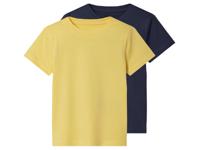 lupilu Set van 2 kinder T-shirts (Petrol/geel, 122/128)