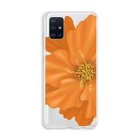 Orange Ellila flower: Galaxy A51 4G Transparant Hoesje
