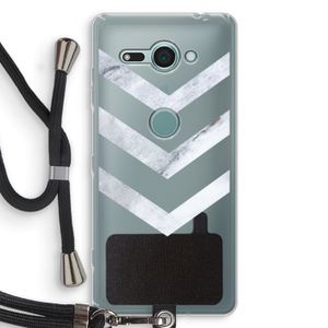 Marmeren pijlen: Sony Xperia XZ2 Compact Transparant Hoesje met koord