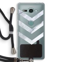 Marmeren pijlen: Sony Xperia XZ2 Compact Transparant Hoesje met koord