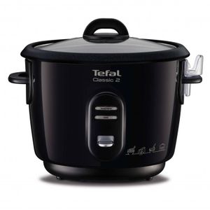 Tefal Rijstkoker classic zwart 6 kops + stoommand RK1028