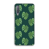 Monstera leaves: Samsung Galaxy A7 (2018) Transparant Hoesje