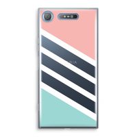 Strepen pastel: Sony Xperia XZ1 Transparant Hoesje