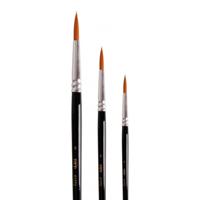 Carnaval/verkleed Schmink penselen - 3x - synthetisch - schminkset - grimeren