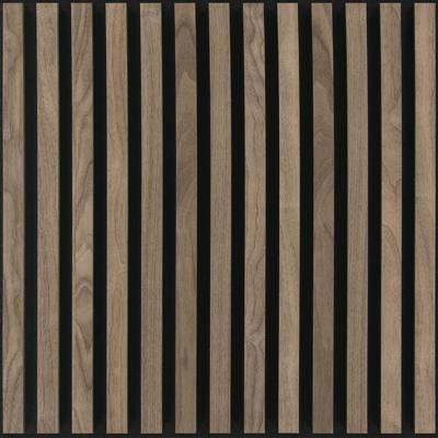 Silentlines lattenwand tegel walnoot - 2 tegels van 553x553x22mm