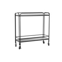 Wandtafel DKD Home Decor Kristal Zwart Metaal (80 x 28 x 80,5 cm)