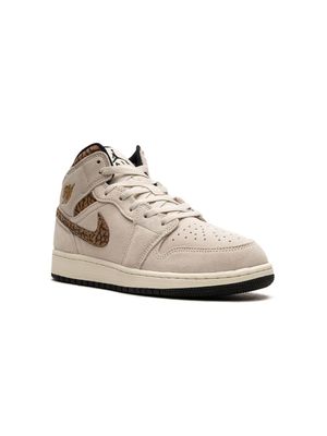 Jordan Kids "baskets Air Jordan 1 Low SE ""Brown Elephant""" - Tons neutres