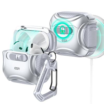 AirPods 4 Cyber FlickLock Case (HaloLock) - Silver