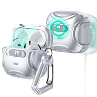 AirPods 4 Cyber FlickLock Case (HaloLock) - Silver