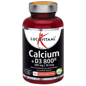 Lucovitaal Calcium 500mg + D3 20mcg -kauwtablet- 90 kauwtabl