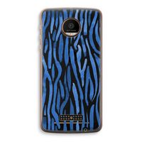Blauwe nerven: Motorola Moto Z Force Transparant Hoesje