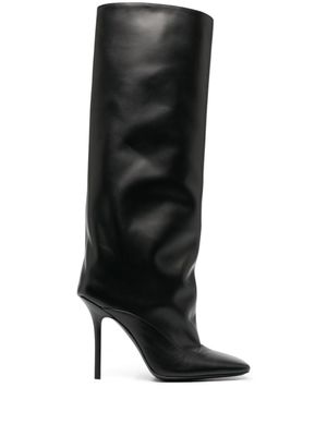 The Attico bottines Sienna à bout carré 105 mm - Noir