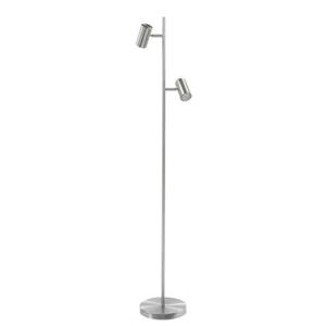 Highlight Vloerlamp Burgos RVS 2 lichts 142cm