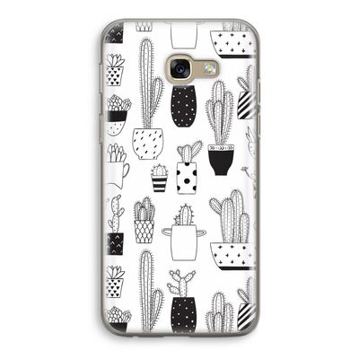 Cactusmotief: Samsung Galaxy A5 (2017) Transparant Hoesje