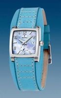 Horlogeband Festina F16181-4 Onderliggend Leder Lichtblauw 18mm