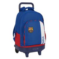 Schoolrugzak met Wielen F.C. Barcelona Blauw Kastanjebruin 33 X 45 X 22 cm