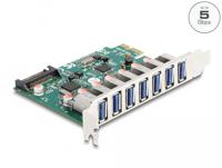 DeLOCK PCI Express x1 Card to 7 x external USB 5 Gbps Type-A female usb-controller - thumbnail