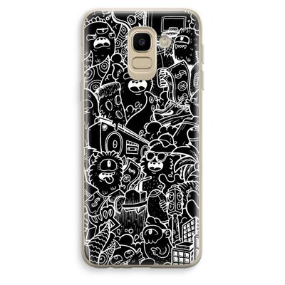 Vexx Black City : Samsung Galaxy J6 (2018) Transparant Hoesje