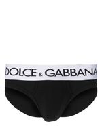 Dolce & Gabbana slip à bande logo - Noir - thumbnail