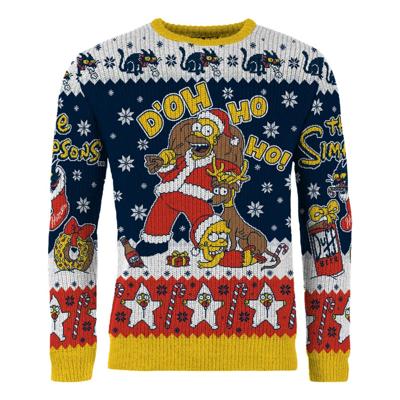 Simpsons Christmas Sweater D'oh Ho Ho! Size M