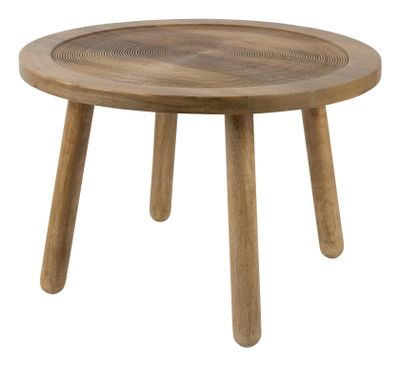 Zuiver Ronde Bijzettafel 'Dendron' Mangohout, 60cm