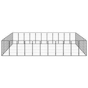 The Living Store Hondenkennel - Stevig - Buitenkennel - Afmeting- 550 x 450 x 100 cm - Kleur- Zwart