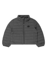 Emporio Armani Kids doudoune à patch logo - Gris